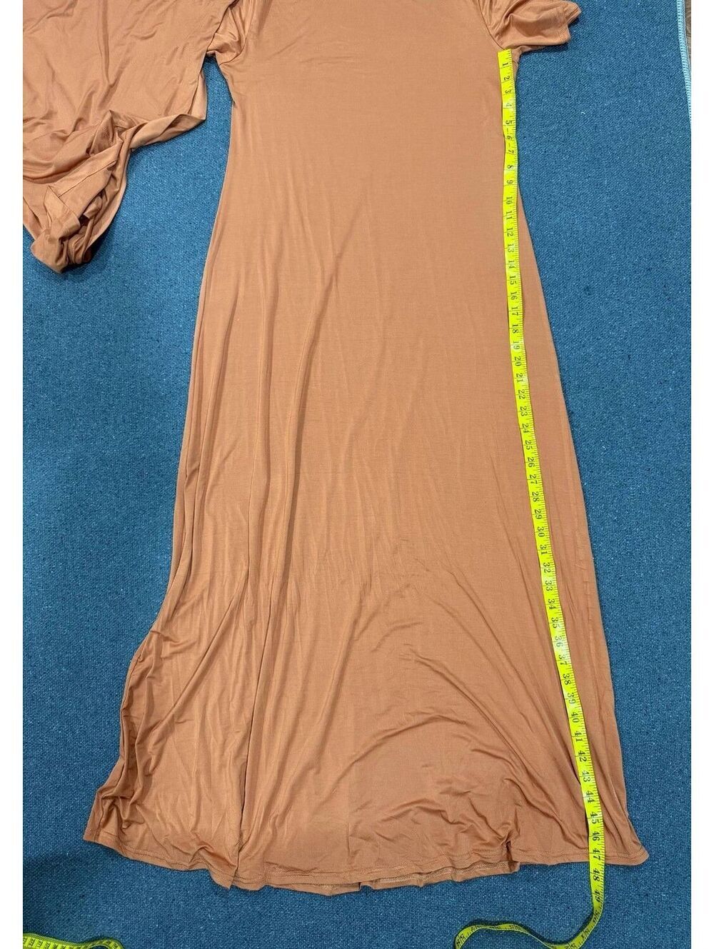 Muslim Women's One Size Terracotta Prayer Abaya & Hijab Set Viscose Blend New - Picture 4 of 8